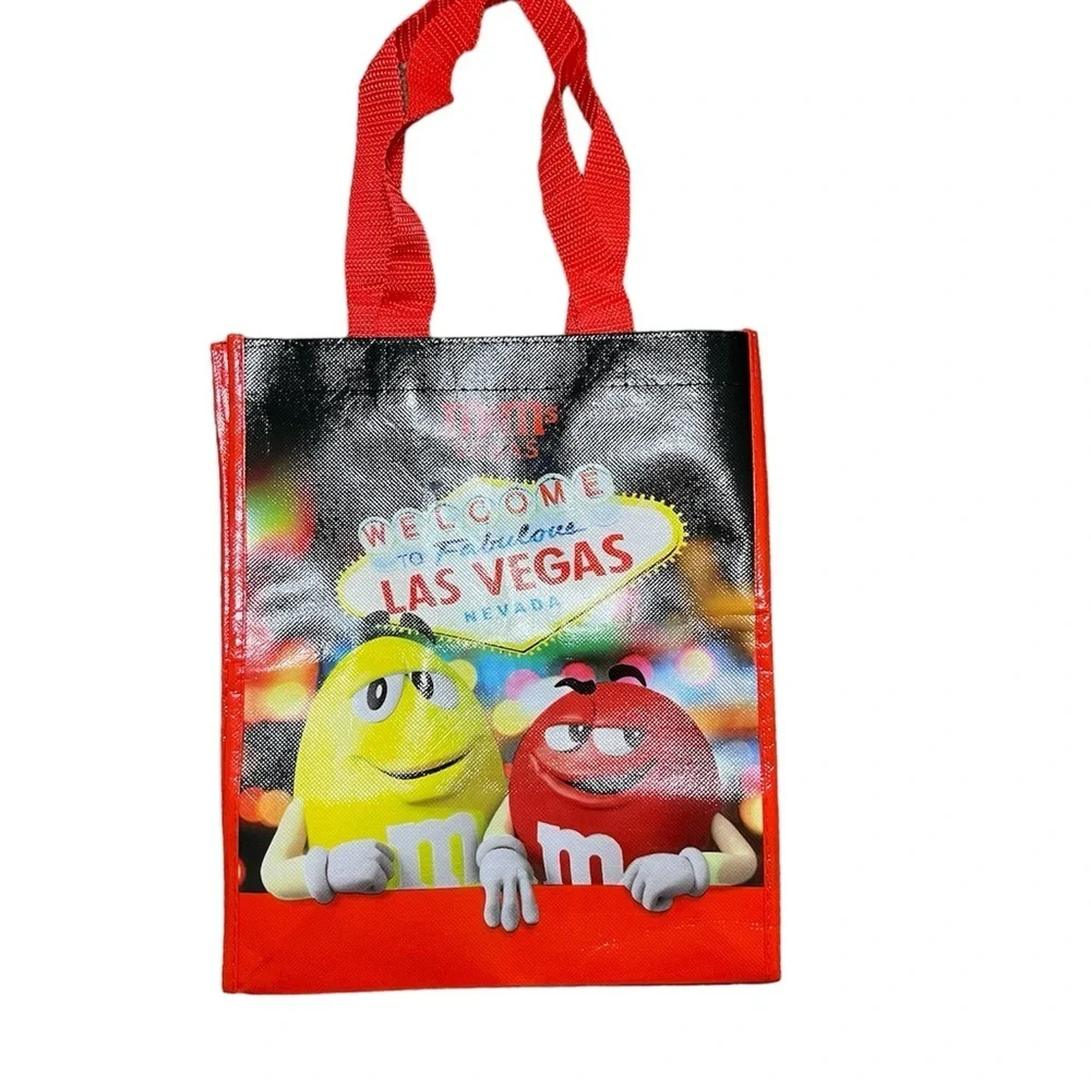 M&M'S WORLD TOTE BAG VIBRANT COLORS & GREEN COFFEE MUG
